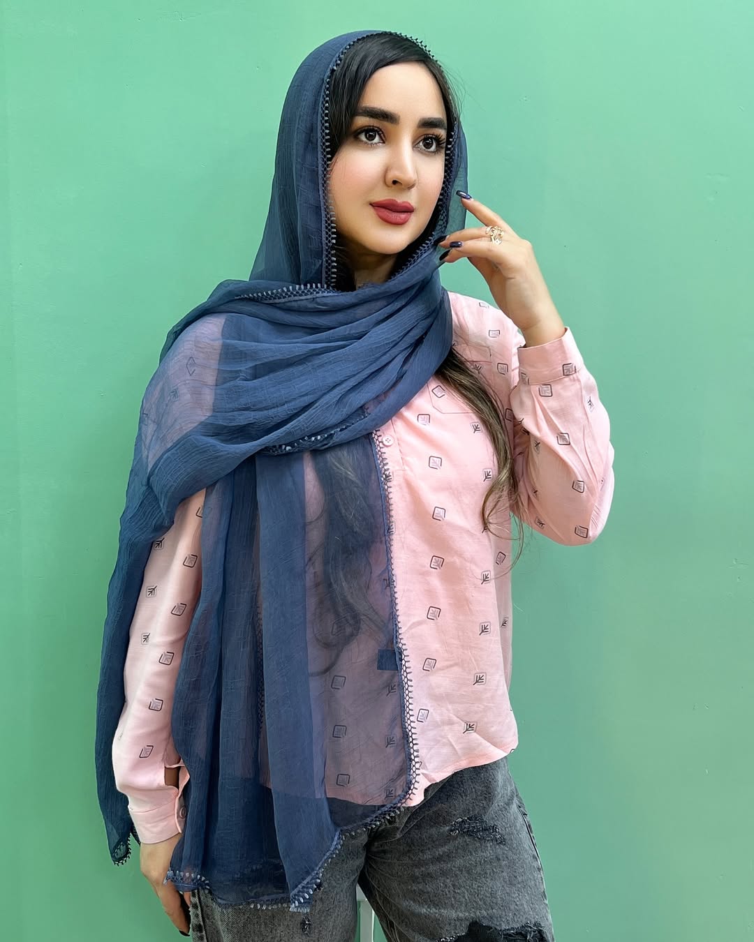 شال حریر کریشه سنگشور