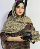 شال برشکا لبه خز پاییزه وارداتی سبک