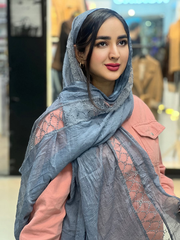 شال مجلسی سنگشور با گیپور کار شده
