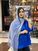 شال مجلسی دوتیکه تورو حریر پلیسه کاربردی وارداتی