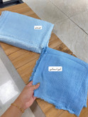 شال برشکا لبه ریش تک رنگ سبک