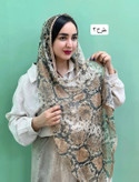 شال گیپور عنکبوتی طرح پوست حیوانات لبه سکه ای وارداتی