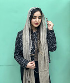 شال سنگشور لبه گیپور گل رز وارداتی