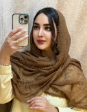 شال کنفی لبه ریش وارداتی نرم و لطیف