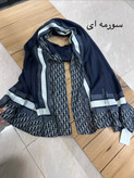 شال ابریشم ژاکارد دیور وارداتی