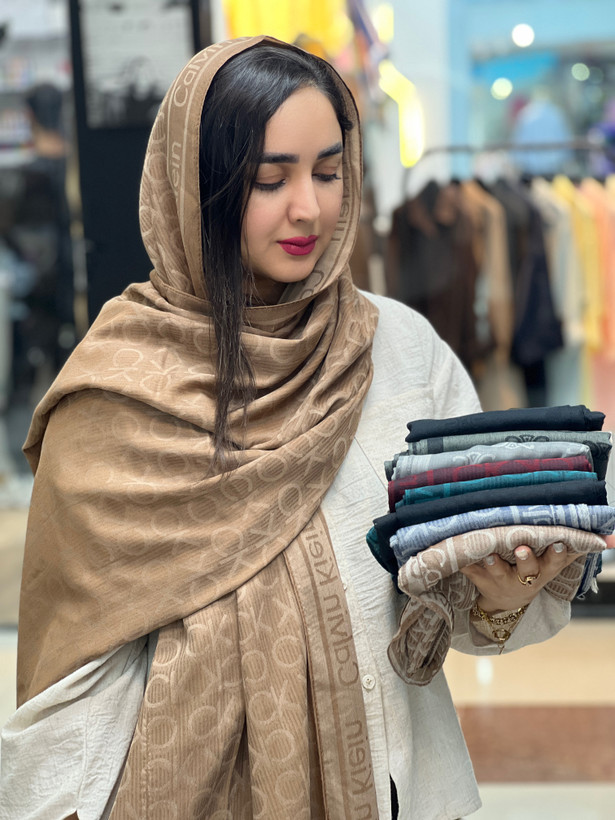 شال کشمیر مارک وارداتی سبک و خنک - استوک