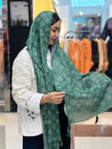 شال نخی لمه دار طرح لویی ویتون نرم وارداتی - استوک