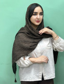 شال نخی مربعی کمی شاین مدل فیونا