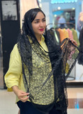 شال گیپور مشکی مجلس وارداتی - استوک