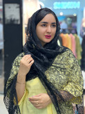 شال گیپور مشکی مجلس وارداتی - استوک