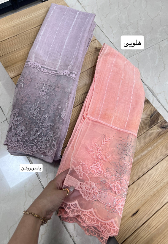شال سنگشور مجلسی دستک گیپور نگینی وارداتی - استوک