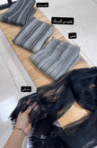 شال مجلسی ابریشم اورگانزاشیشه ای وارداتی آهار دار - استوک