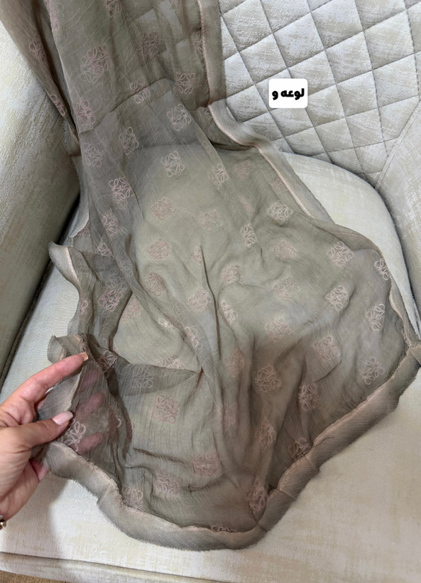 شال حریر مخمل کوب مارک وارداتی سبک