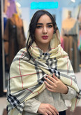 شال کشمیر طرح باربری پاییزه وارداتی