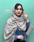 شال سنگشور لبه ریش پاییزه با طرح های برجسته پلنگی وارداتی باکیفیت