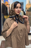 مینی اسکارف ساتن ابریشم وارداتی قواره۷۰