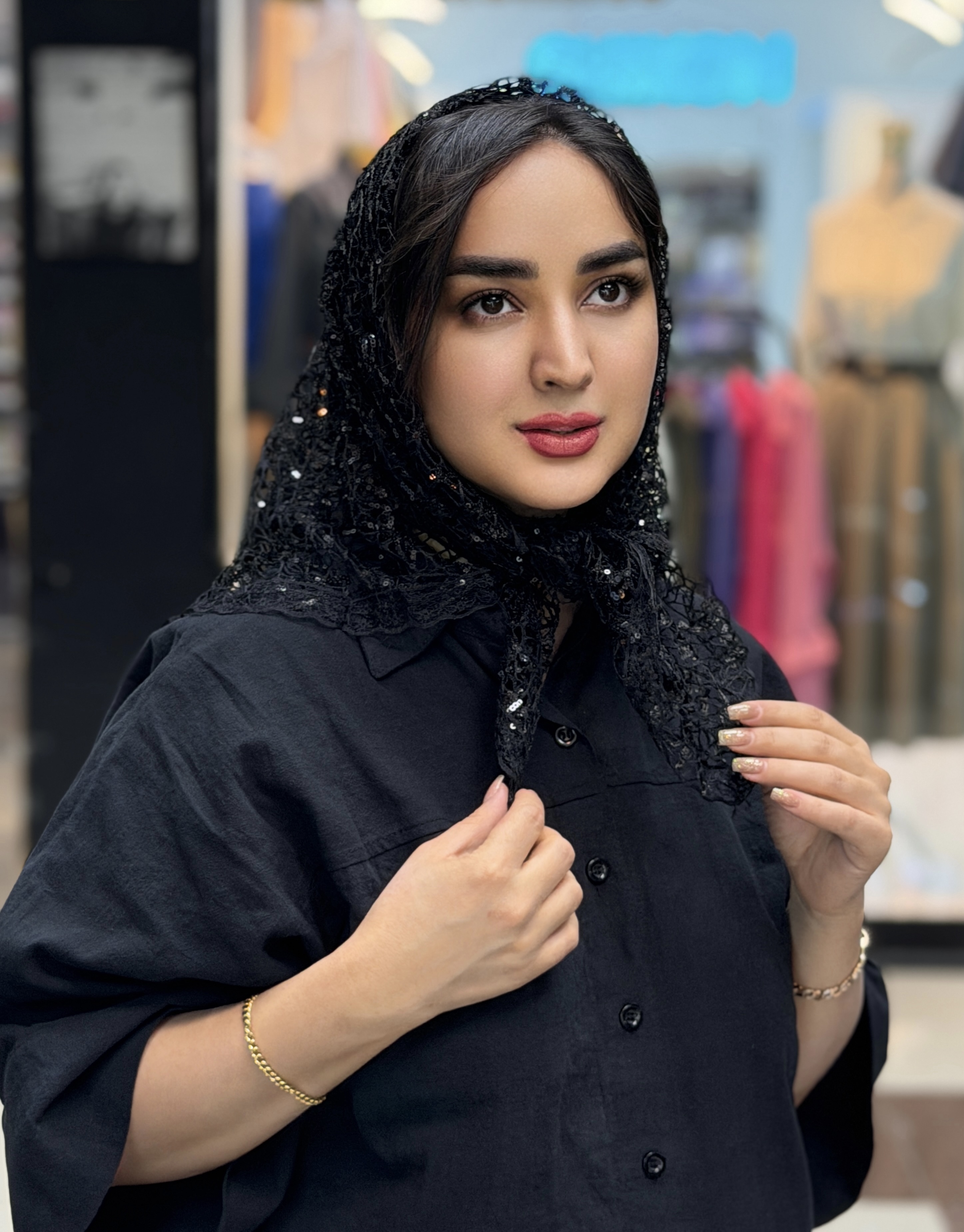 مینی اسکارف تور عنکبوتی پولکی قواره۸۰