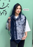 شال توری پاپیونی سه رنگ مشکی،قهوه ای،سورمه ای