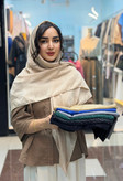 روسری مجلسی کوپرا فول نگین قواره ۱۱۵