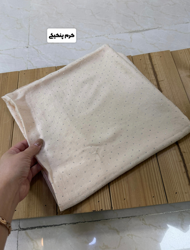 روسری مجلسی کوپرا فول نگین قواره ۱۱۵