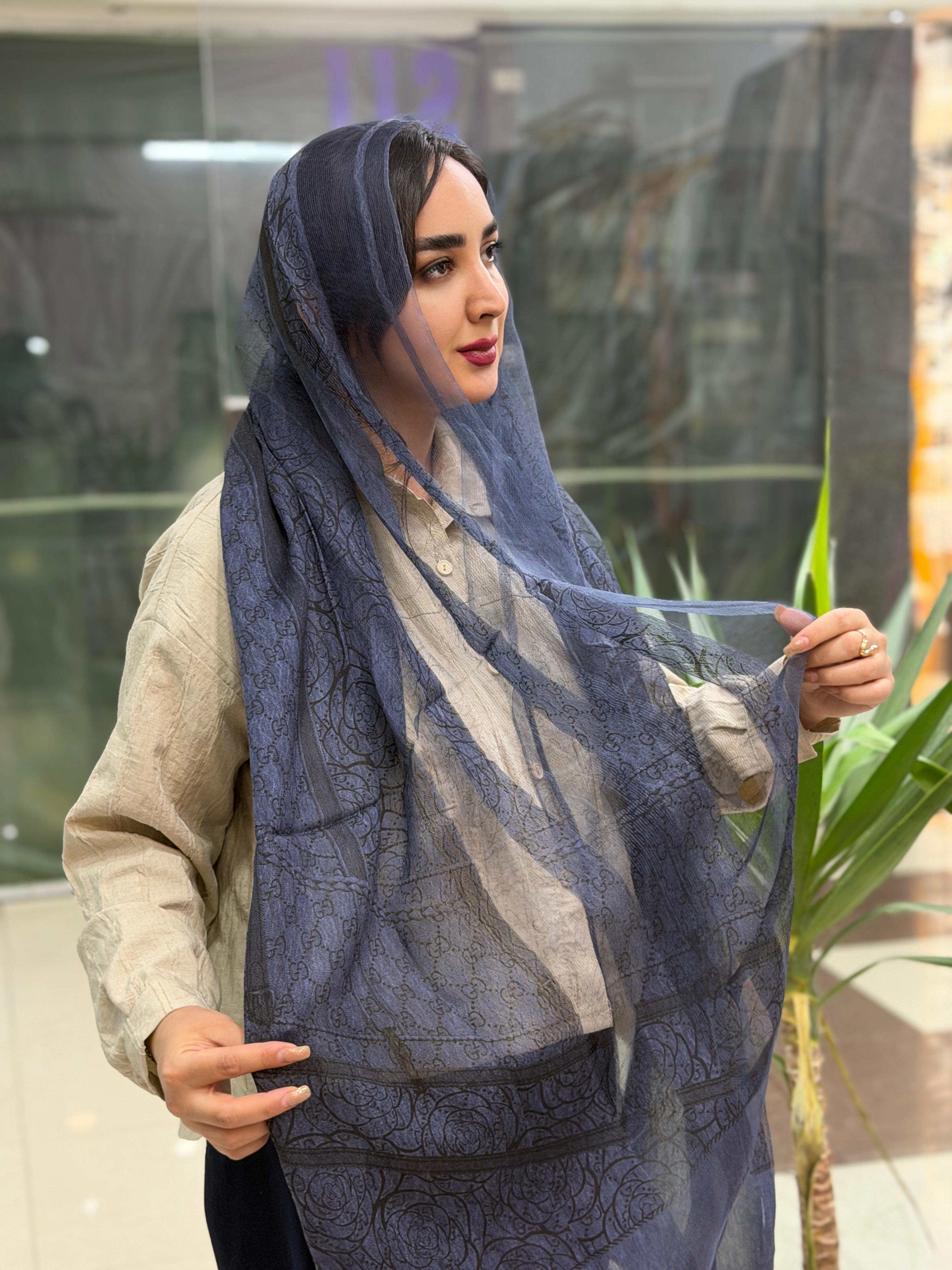 شال ابریشم ویسکوز گوچی مستر کوآلیتی وارداتی