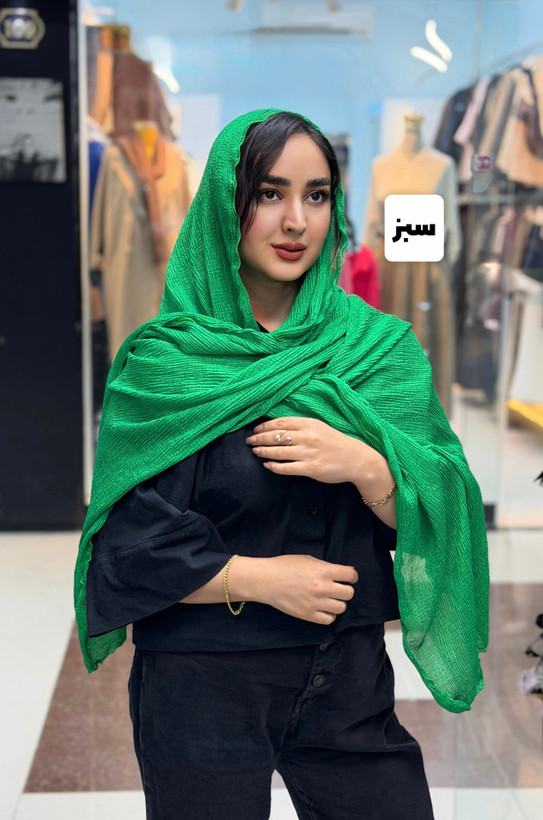 شال پلیسه مجلسی کریستالی لبه موجی وارداتی