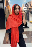 شال پلیسه مجلسی کریستالی لبه موجی وارداتی