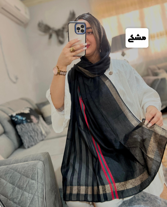 شال ابریشم ژاکارد گوچی وارداتی