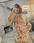 شال نخی دورنگ طرح لویی ویتون وارداتی تُرک