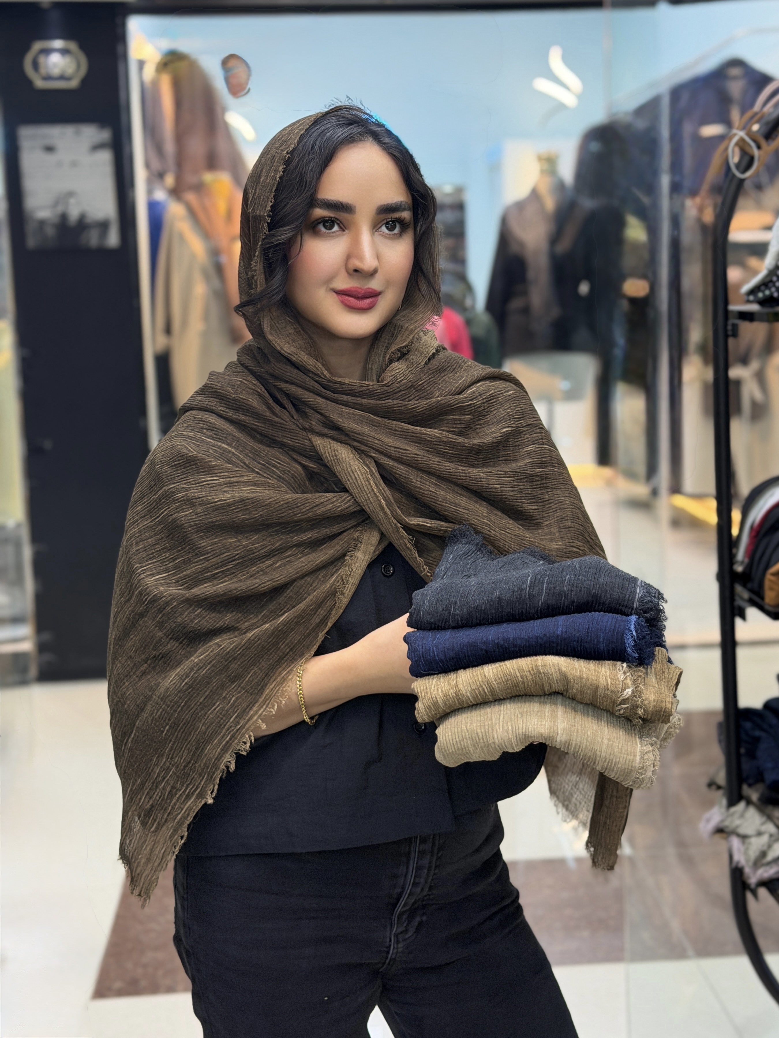 شال سنگشور چروک لبه ریش سبک