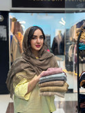 شال ویسکوز کنف لبه ریش وارداتی