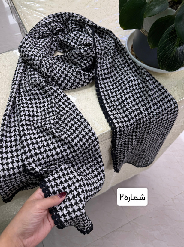 شال نخی پیچازی وارداتی پاییزه در طرح های میکس